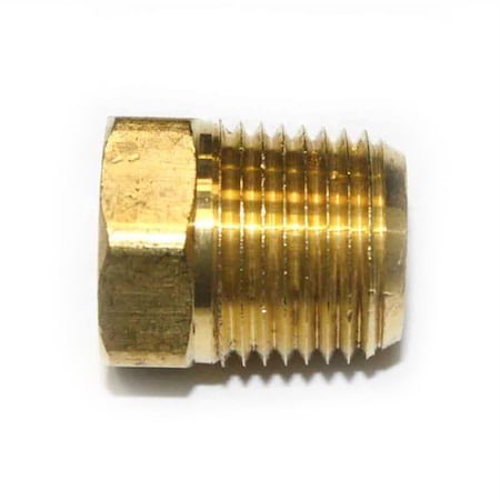 Interstate Pneumatics 1/2 Inch NPT Male x 1/4 Inch NPT Female Brass Hex Bushing FB804